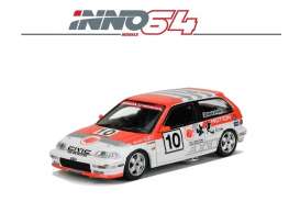 Honda  - Civic  white/red - 1:64 - Inno Models - in64EF9ISMAC - in64EF9IDMAC | Toms Modelautos