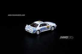 Nissan  - Skyline GT-R  white/blue - 1:64 - Inno Models - in64-R32-ZEX91 - in64R32ZEX91 | Toms Modelautos