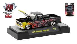 Chevrolet - Silverado 1979 black/red/yellow - 1:64 - M2 Machines - 32500MJS23 - M2-32500MJS23 | Toms Modelautos Chevrolet - Silverado 1979 black/red/yellow - 1:64 - M2 Machines - 32500MJS23 - M2-32500MJS23 | Toms Modelautos