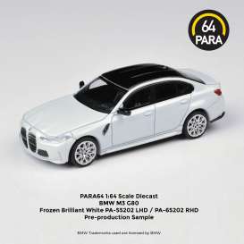BMW  - M3 G80 2020 white - 1:64 - Para64 - 65202 - pa65202rhd | Tom's Modelauto's