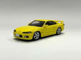 Nissan  - Silvia S15 1999 yellow - 1:64 - BM Creations - 64B0009 - BMDM64B0009 | Toms Modelautos