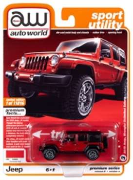 Jeep - Wrangler 2018 red/black - 1:64 - Auto World - SP036A - AWSP036A | Toms Modelautos Jeep - Wrangler 2018 red/black - 1:64 - Auto World - SP036A - AWSP036A | Toms Modelautos