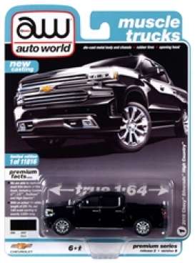 Chevrolet - Silverado 2019 black - 1:64 - Auto World - SP037B - AWSP037B | Toms Modelautos Chevrolet - Silverado 2019 black - 1:64 - Auto World - SP037B - AWSP037B | Toms Modelautos