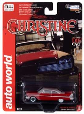 Plymouth  - Fury 1958 red - 1:64 - Auto World - SP039A - AWSP039A | Toms Modelautos