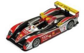 Audi  - 2008 silver/red - 1:43 - IXO Models - lm2008 - spalm2008 | Toms Modelautos