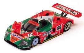 Mazda  - 1991 red/green - 1:43 - Spark - lm1991 - spalm1991 | Toms Modelautos