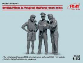 Figures diorama - British Pilots 1939  - 1:32 - ICM - 32106 - icm32106 | Toms Modelautos