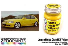 Zero Paints Paint - Jordan Honda Yellow - Zero Paints - ZP1457 | Toms Modelautos
