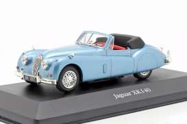 Jaguar  - XK140 light blue - 1:43 - Magazine Models - magkAt4641103 | Toms Modelautos