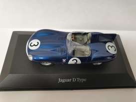 Jaguar  - D-Type blue - 1:43 - Magazine Models - magkAt4641104 | Toms Modelautos