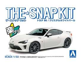 Toyota - 86 crystal white - 1:32 - Aoshima - 05418 - abk05418 | Toms Modelautos Toyota - 86 crystal white - 1:32 - Aoshima - 05418 - abk05418 | Toms Modelautos