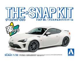 Toyota  - 86 crystal white - 1:32 - Aoshima - 05418 - abk05418 | Toms Modelautos