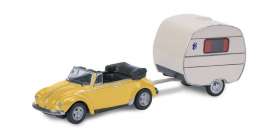 Volkswagen  - Beetle yellow/white - 1:87 - Schuco - 26513 - schuco26513 | Toms Modelautos