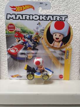 Mario Kart  - Toad, Standard Kart 2021  - 1:64 - Hotwheels - GJH63 - hwmvGJH63 | Toms Modelautos