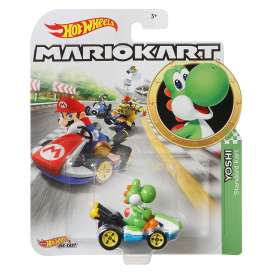 Mario Kart  - Yoshi Standard Kart 2021  - 1:64 - Hotwheels - GLP38 - hwmvGLP38 | Toms Modelautos