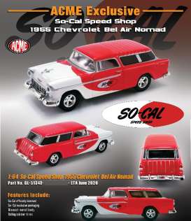Chevrolet - Bel Air 1955 - 1:64 - Acme Diecast - 51340 - acme51340 | Toms Modelautos Chevrolet - Bel Air 1955 - 1:64 - Acme Diecast - 51340 - acme51340 | Toms Modelautos