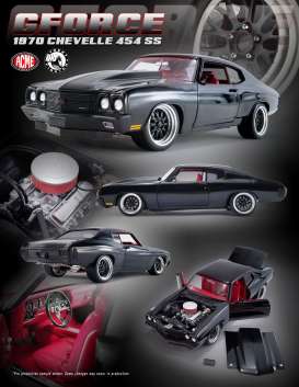 Chevrolet - Chevelle 454 SS 1970 black - 1:18 - Acme Diecast - 1805517 - acme1805517 | Toms Modelautos Chevrolet - Chevelle 454 SS 1970 black - 1:18 - Acme Diecast - 1805517 - acme1805517 | Toms Modelautos