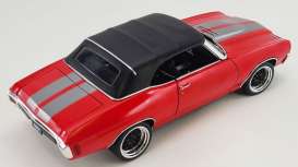 Chevrolet  - Chevelle Convertible Restomod 1970 bright red/gunmetal - 1:18 - Acme Diecast - 1805518 - acme1805518 | Toms Modelautos