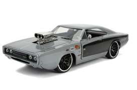 Dodge - Charger 1969 grey/black - 1:24 - Jada Toys - 31668 - jada31668 | Toms Modelautos Dodge - Charger 1969 grey/black - 1:24 - Jada Toys - 31668 - jada31668 | Toms Modelautos
