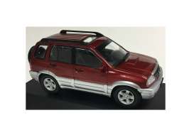 Suzuki  - 2001 red/grey - 1:43 - Triple9 Premium - T9P10031 | Toms Modelautos