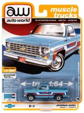 Chevrolet - Scottsdale 1976 blue - 1:64 - Auto World - SP034B - AWSP034B | Toms Modelautos Chevrolet - Scottsdale 1976 blue - 1:64 - Auto World - SP034B - AWSP034B | Toms Modelautos