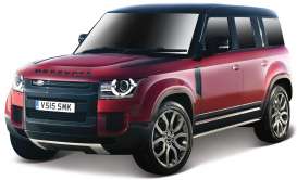 Land Rover - Defender 2020 red/black - 1:43 - Bburago - 30425R - bura30425r | Toms Modelautos Land Rover - Defender 2020 red/black - 1:43 - Bburago - 30425R - bura30425r | Toms Modelautos