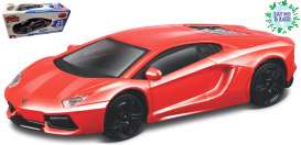 Lamborghini  - Aventador 2011 orange metallic - 1:43 - Bburago - 30231 - bura30231sntp | Toms Modelautos