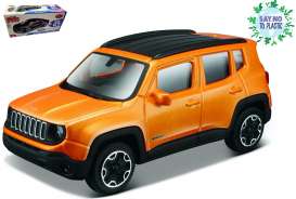 Jeep  - orange - 1:43 - Bburago - 30385 - bura30385sntp | Toms Modelautos