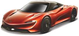 McLaren  - Speedtail 2018 orange/black - 1:43 - Bburago - 30400o - bura30400o | Toms Modelautos