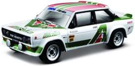 Fiat - 131 Abarth white/green/red - 1:24 - Bburago - 28014 - bura28014 | Toms Modelautos Fiat - 131 Abarth white/green/red - 1:24 - Bburago - 28014 - bura28014 | Toms Modelautos