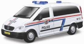 Mercedes Benz - Vito white/blue/red - 1:50 - Bburago - 32009w - bura32009w | Toms Modelautos Mercedes Benz - Vito white/blue/red - 1:50 - Bburago - 32009w - bura32009w | Toms Modelautos