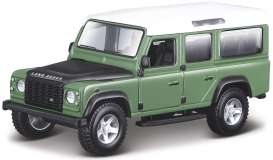 Land Rover - Defender 110 green/white/black - 1:32 - Bburago - 43029gn - bura43029gn | Toms Modelautos Land Rover - Defender 110 green/white/black - 1:32 - Bburago - 43029gn - bura43029gn | Toms Modelautos