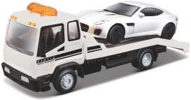 Jaguar  - white/black - 1:43 - Bburago - 31419 - bura31419 | Toms Modelautos