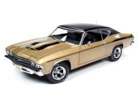 Chevrolet - Chevelle 1969 gold/black - 1:18 - Auto World - AMM1206 - AMM1206 | Toms Modelautos Chevrolet - Chevelle 1969 gold/black - 1:18 - Auto World - AMM1206 - AMM1206 | Toms Modelautos