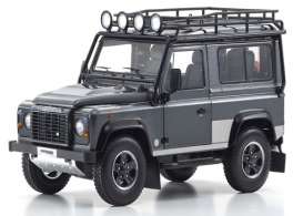 Land Rover  - Defender 90 dark grey - 1:18 - Kyosho - 8901TR - kyo8901TRgy | Toms Modelautos