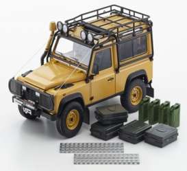 Land Rover  - Defender 90 yellow - 1:18 - Kyosho - 8901CT - kyo8901CTy | Toms Modelautos