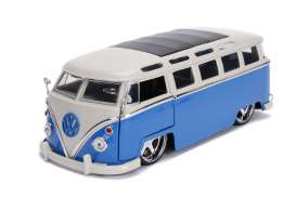 Volkswagen - bus 1962 blue/white - 1:24 - Jada Toys - 99023 - jada99023 | Toms Modelautos Volkswagen - bus 1962 blue/white - 1:24 - Jada Toys - 99023 - jada99023 | Toms Modelautos