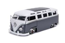 Volkswagen  - bus 1962 grey/white - 1:24 - Jada Toys - 99024 - jada99024 | Toms Modelautos