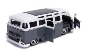 Volkswagen  - bus 1962 grey/white - 1:24 - Jada Toys - 99024 - jada99024 | Toms Modelautos