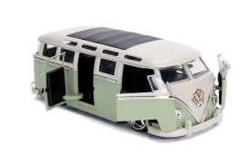 Volkswagen - bus 1962 green/white - 1:24 - Jada Toys - 99025 - jada99025 | Toms Modelautos Volkswagen - bus 1962 green/white - 1:24 - Jada Toys - 99025 - jada99025 | Toms Modelautos
