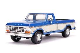Ford  - F-100 1979 blue/creme - 1:24 - Jada Toys - 31587 - jada31587 | Toms Modelautos