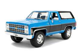 Chevrolet  - K5 Blazer 1980 blue/black - 1:24 - Jada Toys - 31598 - jada31598 | Toms Modelautos