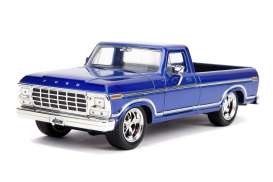 Ford - F-100 1979 blue - 1:24 - Jada Toys - 31597 - jada31597 | Toms Modelautos Ford - F-100 1979 blue - 1:24 - Jada Toys - 31597 - jada31597 | Toms Modelautos