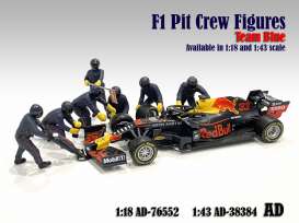 Figures diorama - Team Blue #1 2020 blue-purple - 1:18 - American Diorama - 76552 - AD76552 | Toms Modelautos