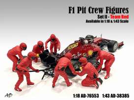 Figures diorama - Team Red #2 2020 red - 1:18 - American Diorama - 76553 - AD76553 | Toms Modelautos