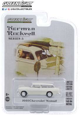 Chevrolet  - Normad 1955 white - 1:64 - GreenLight - 54040B - gl54040B | Toms Modelautos