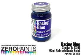 Zero Paints Paint - blue - Zero Paints - ZP-1158 - ZP1158 | Toms Modelautos