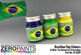 Zero Paints Paint - Brazilian Flag  - Zero Paints - ZP4201 | Toms Modelautos