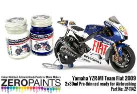 Zero Paints Paint - Yamaha YZR M1 Team Fiat 2009  - Zero Paints - ZP1142 | Toms Modelautos