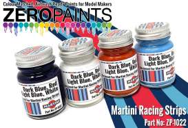 Zero Paints Paint - blue red, dark blue and white - Zero Paints - ZP1022 | Toms Modelautos